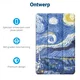 iPad Pro 12.9 Hoes Tri-Fold Book Case met Standaard Sterren Nacht afbeelding 3