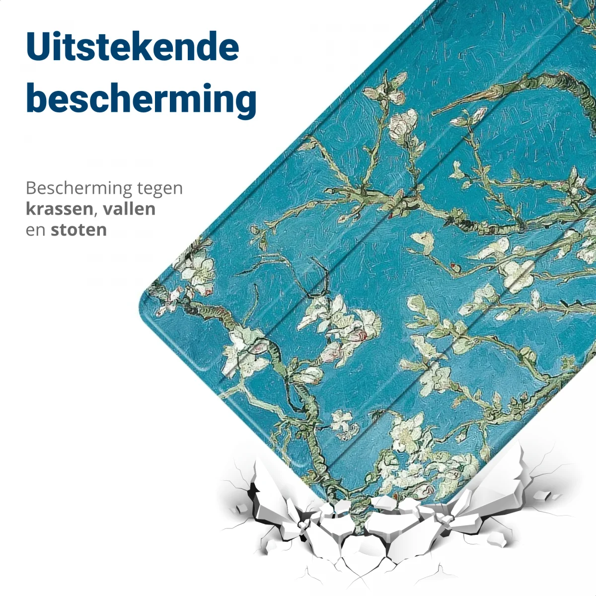 iPad Pro 12.9 Hoes Tri-Fold Book Case met Standaard Blossom afbeelding 2