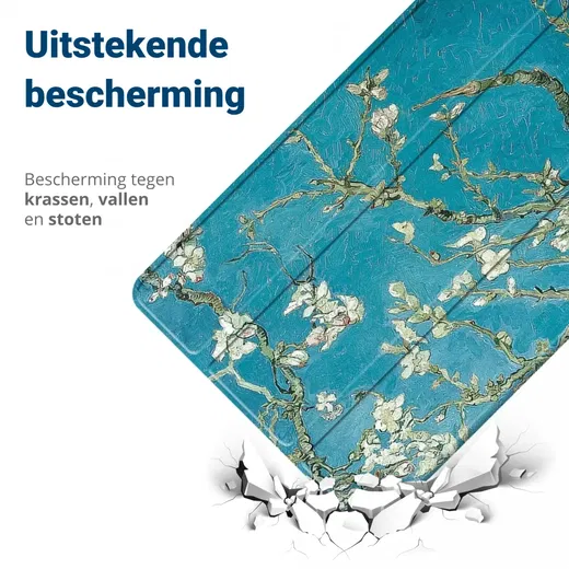 iPad Pro 12.9 Hoes Tri-Fold Book Case met Standaard Blossom afbeelding 2