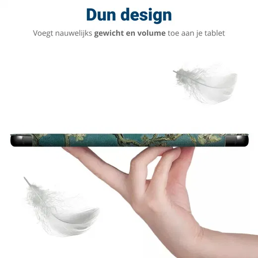 iPad Pro 12.9 Hoes Tri-Fold Book Case met Standaard Blossom afbeelding 4