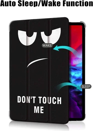 iPad Pro 12.9 Hoes Tri-Fold Book Case met Standaard Touch afbeelding 2