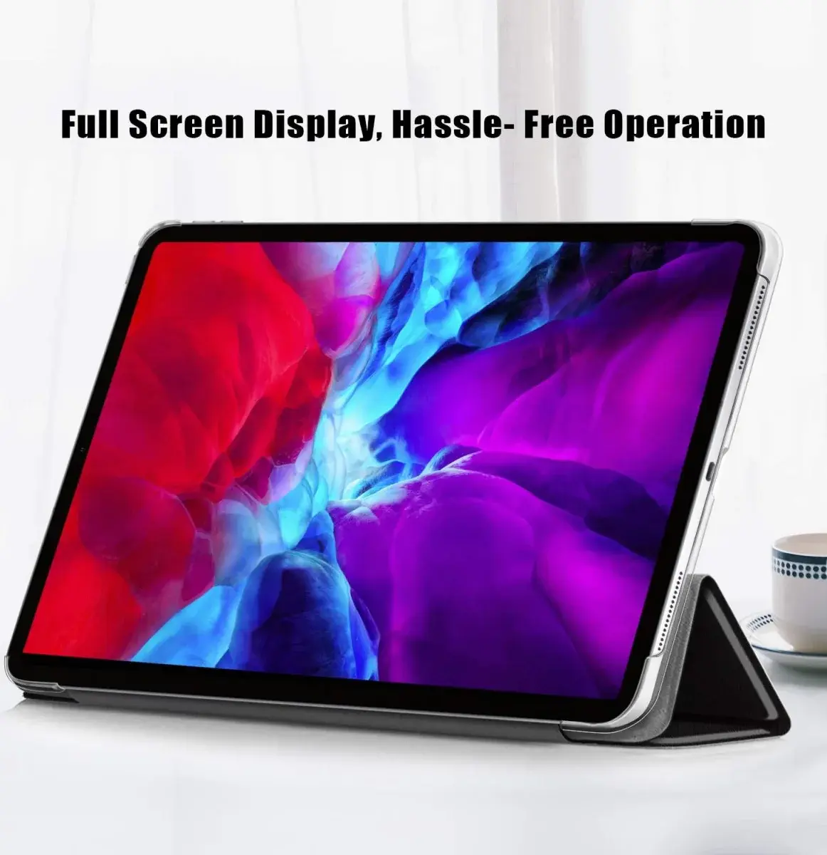 iPad Pro 12.9 Hoes Tri-Fold Book Case met Standaard Touch afbeelding 6