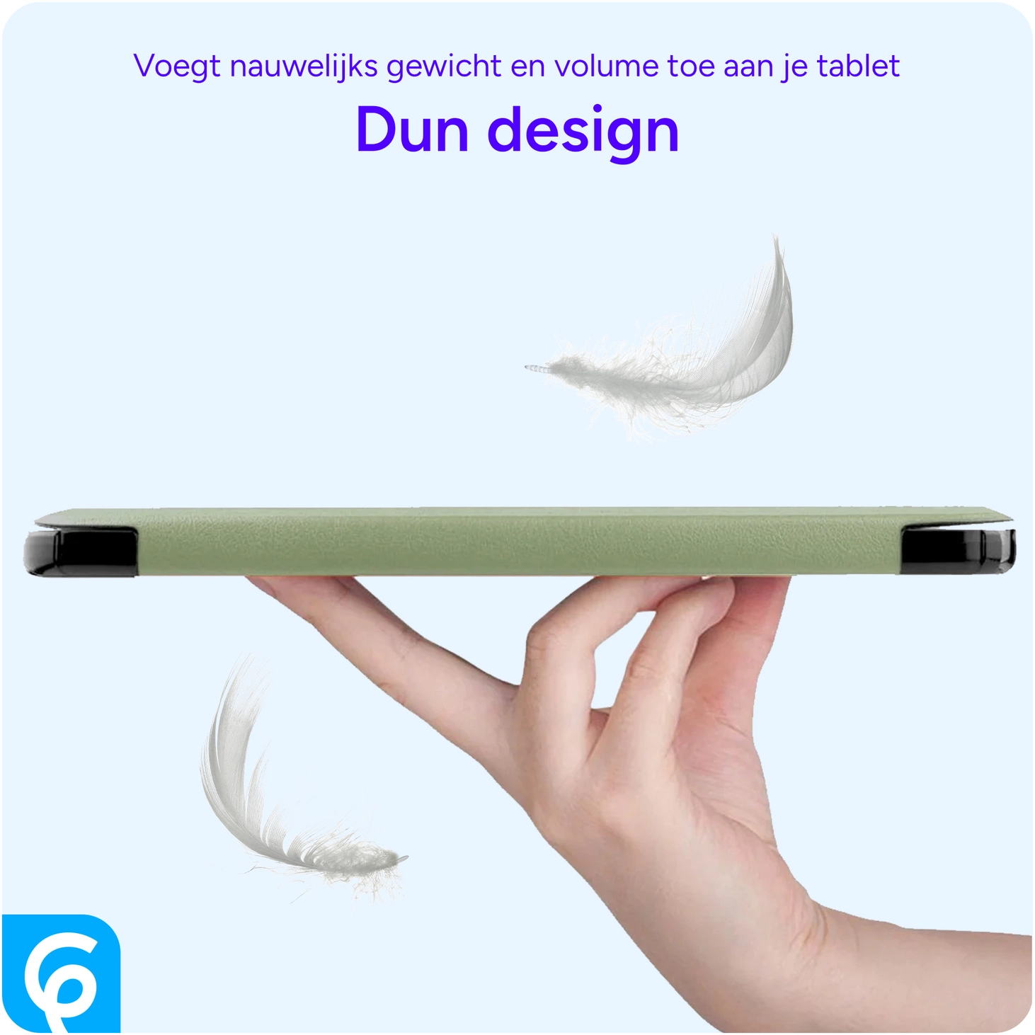 Apple iPad 11 (2025) / 10.9 (2022) Hoes Tri-Fold Book Case Groen afbeelding 8