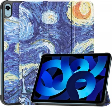 Apple iPad 11 (2025) / 10.9 (2022) Hoes Tri-Fold Book Case Sterrennacht Print