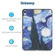 Apple iPad 11 (2025) / 10.9 (2022) Hoes Tri-Fold Book Case Sterrennacht Print afbeelding 3