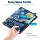 Apple iPad 11 (2025) / 10.9 (2022) Hoes Tri-Fold Book Case Sterrennacht Print afbeelding 9