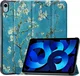 Apple iPad 11 (2025) / 10.9 (2022) Hoes Tri-Fold Book Case Blossom Print afbeelding 1
