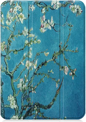 Apple iPad 11 (2025) / 10.9 (2022) Hoes Tri-Fold Book Case Blossom Print afbeelding 12