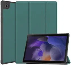 Samsung Galaxy Tab A8 Hoes Tri-Fold Book Case Groen afbeelding