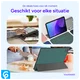 Samsung Galaxy Tab A8 Hoes Tri-Fold Book Case Groen afbeelding 6