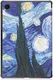 Samsung Galaxy Tab A8 Hoes Tri-Fold Book Case Sterrennacht afbeelding 10