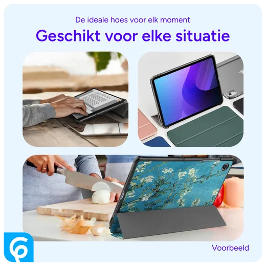 Samsung Galaxy Tab A8 Hoes Tri-Fold Book Case Blossom afbeelding 9