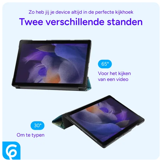 Samsung Galaxy Tab A8 Hoes Tri-Fold Book Case Blossom afbeelding 5