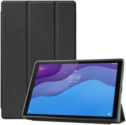 Lenovo Tab M10 HD Gen 2 Hoes Tri-Fold Book Case met Standaard Zwart afbeelding