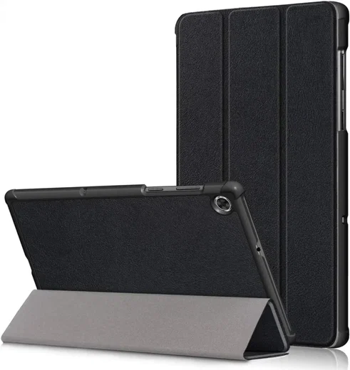 Lenovo Tab M10 Plus / FHD Plus Hoes Tri-Fold Book Case Standaard Zwart afbeelding 1