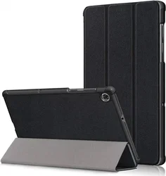 Lenovo Tab M10 Plus / FHD Plus Hoes Tri-Fold Book Case Standaard Zwart afbeelding