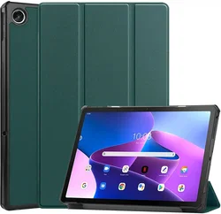 Lenovo Tab M10 Plus Gen 3 Hoes Tri-Fold Book Case Groen afbeelding