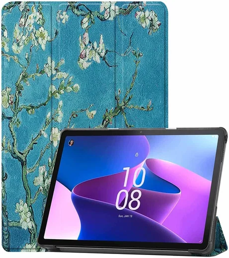 Lenovo Tab M10 Plus Gen 3 Hoes Tri-Fold Book Case Blossom afbeelding 1
