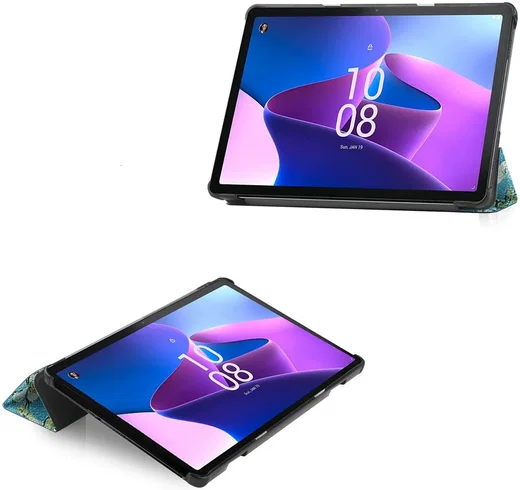 Lenovo Tab M10 Plus Gen 3 Hoes Tri-Fold Book Case Blossom afbeelding 13