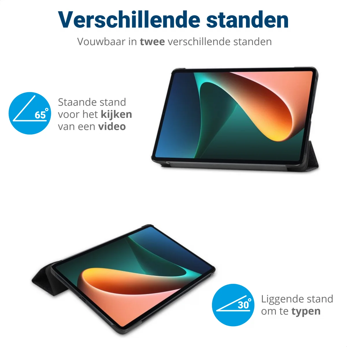 Lenovo Tab M10 Plus Gen 3 Hoes Tri-Fold Book Case Touch afbeelding 6