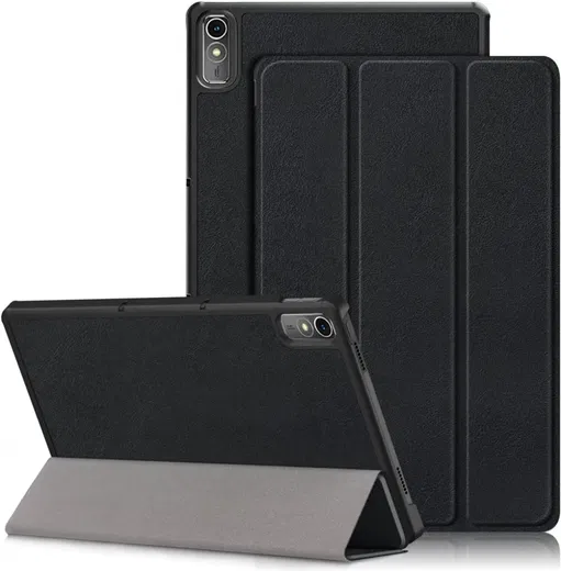Lenovo Tab P11 Gen 2 Hoes Tri-Fold Book Case met Standaard Zwart afbeelding 1