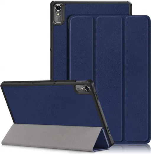 Lenovo Tab P11 Gen 2 Hoes Tri-Fold Book Case met Standaard Blauw afbeelding 1
