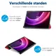 Lenovo Tab P11 Gen 2 Hoes Tri-Fold Book Case met Standaard Rood afbeelding 6