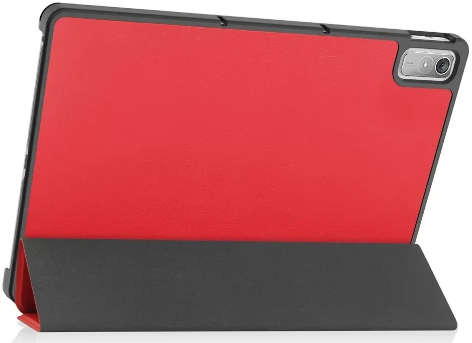 Lenovo Tab P11 Gen 2 Hoes Tri-Fold Book Case met Standaard Rood afbeelding 10