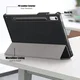 Lenovo Tab P11 Pro Gen 2 Hoes Tri-Fold Book Case met Standaard Zwart afbeelding 2