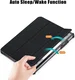 Lenovo Tab P11 Pro Gen 2 Hoes Tri-Fold Book Case met Standaard Zwart afbeelding 3