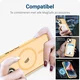 Apple iPhone 12 / 12 Pro Hoesje met MagSafe Matte Back Cover Oranje afbeelding 8
