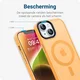 Apple iPhone 12 / 12 Pro Hoesje met MagSafe Matte Back Cover Oranje afbeelding 9