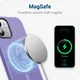 Apple iPhone 12 / 12 Pro Hoesje met MagSafe Matte Back Cover Lila afbeelding 5