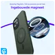 Apple iPhone 12 / 12 Pro Hoesje met MagSafe Matte Back Cover Donkergroen afbeelding 6