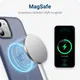 Apple iPhone 12 / 12 Pro Hoesje met MagSafe Matte Back Cover Blue afbeelding 4