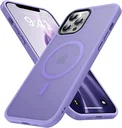 Apple iPhone 12 Pro Max Hoesje MagSafe Back Cover Matte Lila