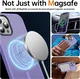 Apple iPhone 12 Pro Max Hoesje MagSafe Back Cover Matte Lila afbeelding 4