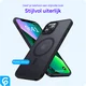 Apple iPhone 12 Pro Max Hoesje MagSafe Back Cover Matte Zwart afbeelding 4