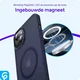 Apple iPhone 13 Hoesje met MagSafe Back Cover Matte Donkerblauw afbeelding 7