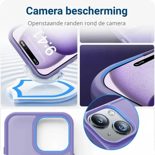 Apple iPhone 13 Hoesje met MagSafe Back Cover Matte Violet afbeelding 4