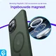 Apple iPhone Hoesje 13 met MagSafe Back Cover Matte Donkergroen afbeelding 2