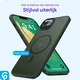 Apple iPhone Hoesje 13 met MagSafe Back Cover Matte Donkergroen afbeelding 8