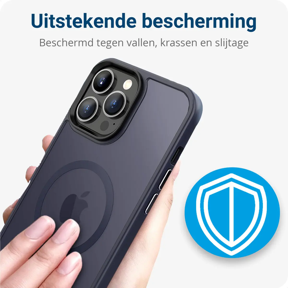 Apple iPhone 13 Pro Max Hoesje met MagSafe Matte Donkerblauw afbeelding 2