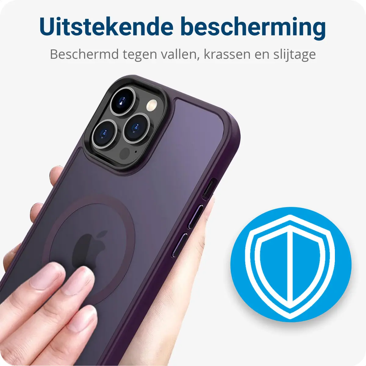 Apple iPhone 13 Pro Max Hoesje met MagSafe Matte Paars afbeelding 4