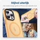 Apple iPhone 14 Pro Hoesje met MagSafe Back Cover Matte Oranje afbeelding 5