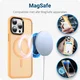 Apple iPhone 14 Pro Hoesje met MagSafe Back Cover Matte Oranje afbeelding 7