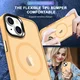 Apple iPhone 14 Plus Hoesje met MagSafe Back Cover Matte Oranje afbeelding 9