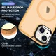 Apple iPhone 14 Plus Hoesje met MagSafe Back Cover Matte Oranje afbeelding 5