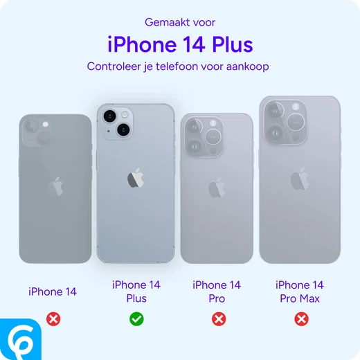 Apple iPhone 14 Plus Hoesje met MagSafe Back Cover Matte Zwart afbeelding 2