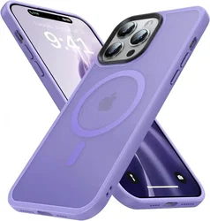 Apple iPhone 14 Pro Max Hoesje met MagSafe Back Cover Matte Violet afbeelding